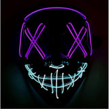 NEON LIGHT CLOWN MASK (MIXED COLOR)