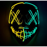 NEON LIGHT CLOWN MASK (MIXED COLOR)