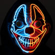 NEON LIGHT IGHT UP MASK CLOWN 4 MIX COLOR