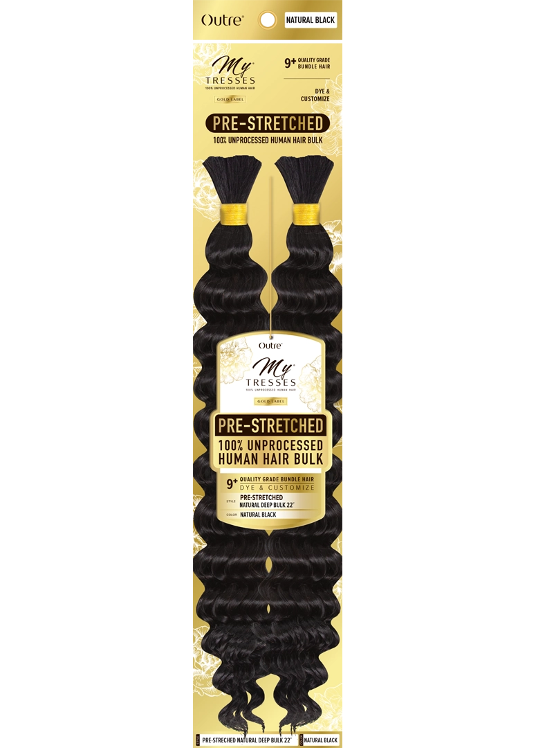 OUTRE PRE-STRETCHED NATURAL DEEP BULK HUMAN HAIR 22"