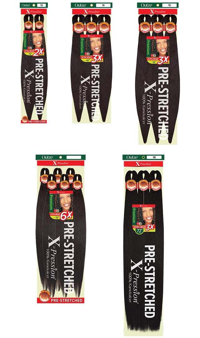 OUTRE X-EXPRESSION PRE-STRETCHED BRAIDING HAIR 42"