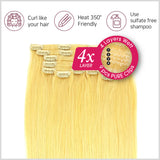 HAIR COUTURE PURE 9PCS CLIP WATER WAVE 18"