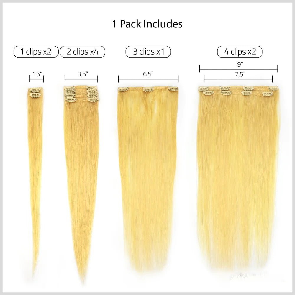 HAIR COUTURE PURE 9PCS CLIP WATER WAVE 22"