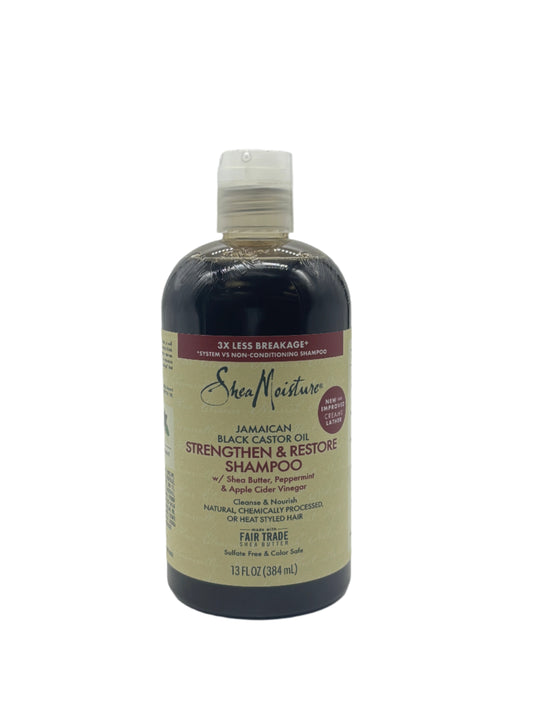 Bottle of Jamaican Black Castor Oil Shampoo on a white background