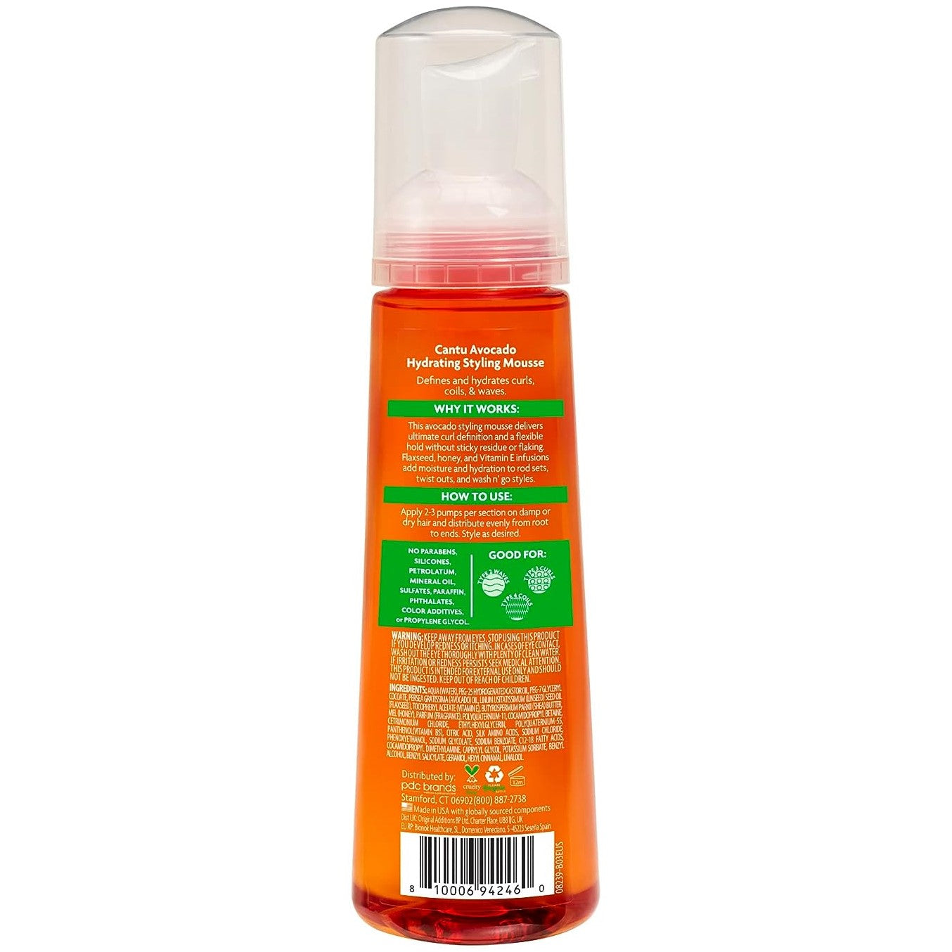 CANTU AVOCADO HYDRATING STYLING MOUSSE 8.4OZ