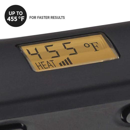 HOT TOOLS BLACK & GOLD DIGITAL FLAT IRON 1-1/4