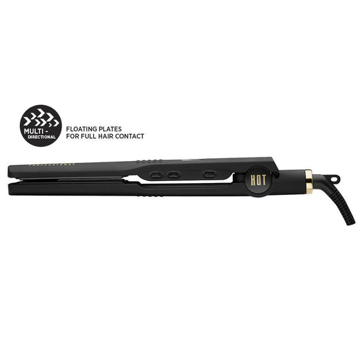HOT TOOLS BLACK & GOLD DIGITAL FLAT IRON 1-1/4