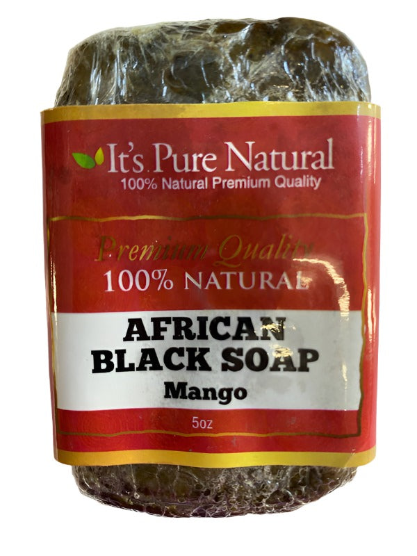 IT'S PURE NATURAL AFRICAN BLACK SOAP 5oz
