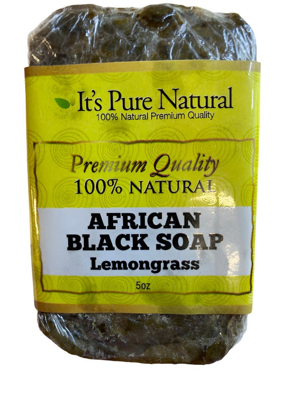 IT'S PURE NATURAL AFRICAN BLACK SOAP 5oz