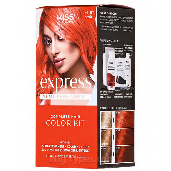 KISS EXPRESS SEMI PERMANENT COMPLETE HAIR COLOR KIT