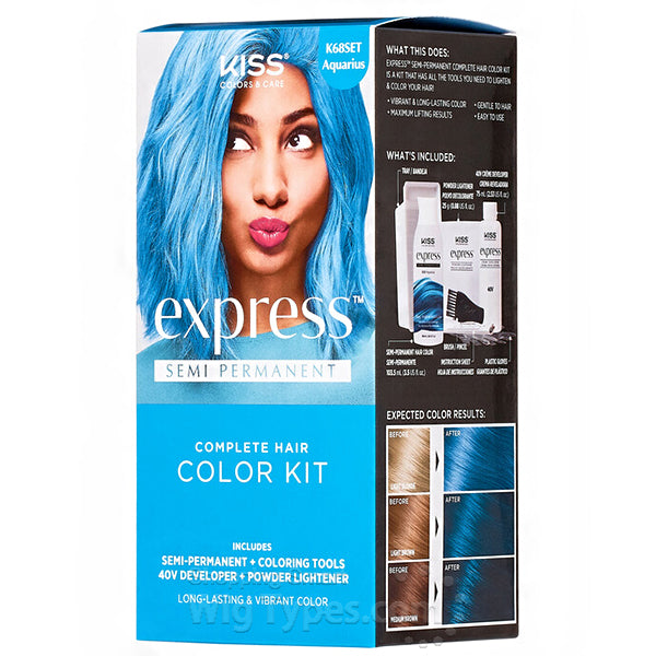 KISS EXPRESS SEMI PERMANENT COMPLETE HAIR COLOR KIT