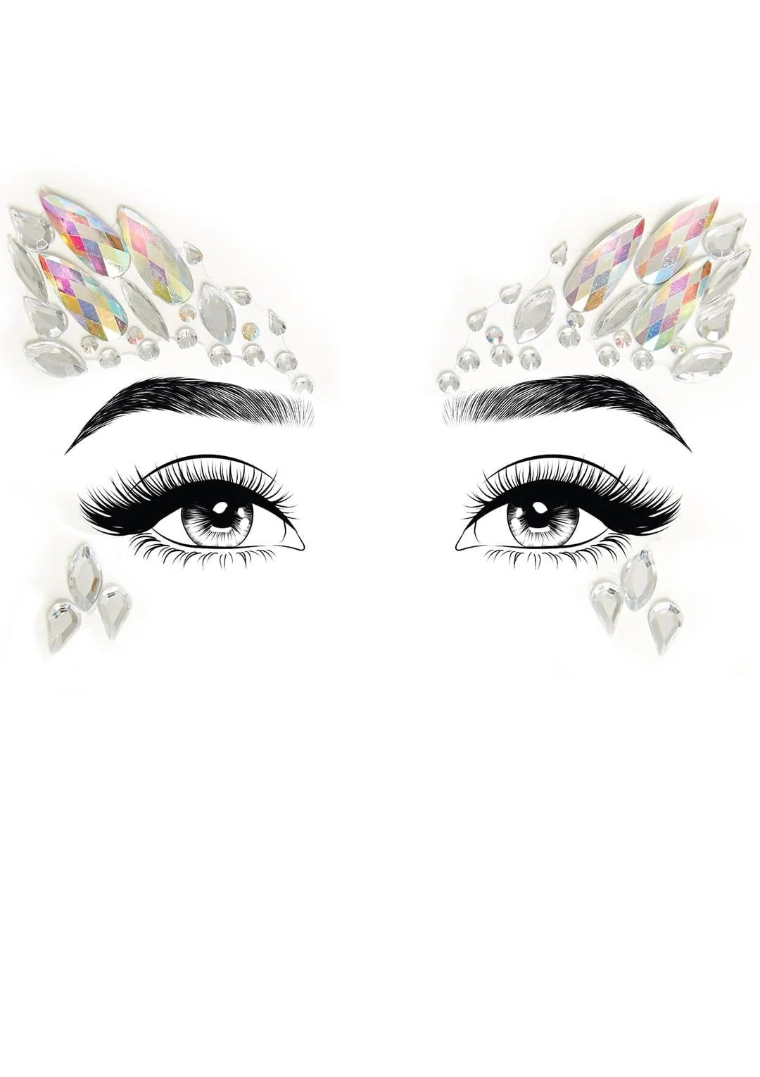 ARISTA FACE JEWELS STICKER (CLEAR)