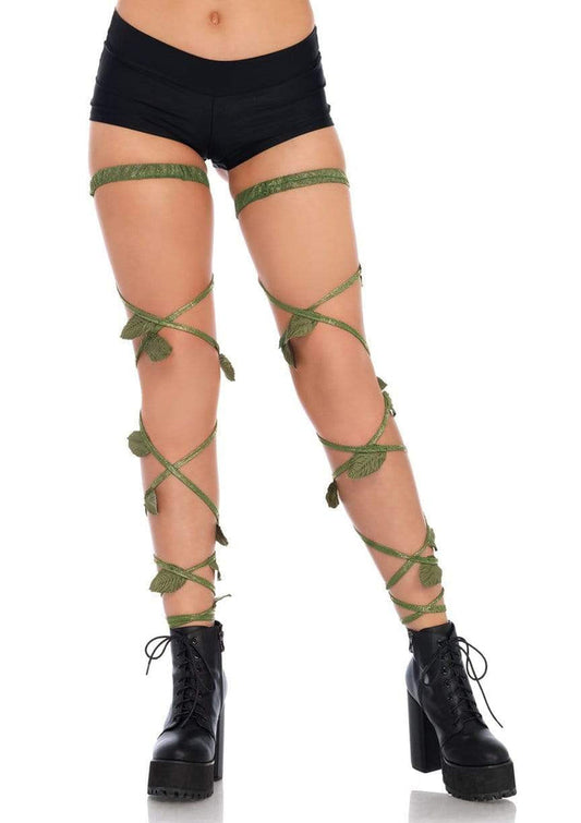 LEG AVENUE IVY SHIMMER GARTER LEG WRAPS