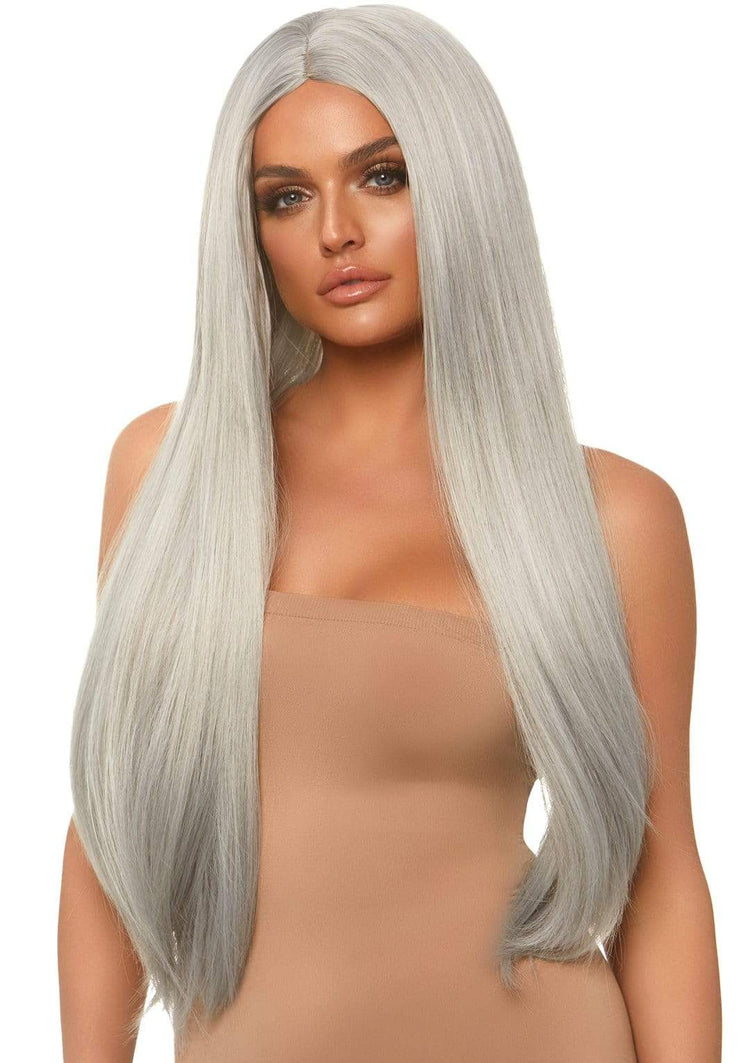 LEG AVENUE LONG STRAIGHT CENTER PART WIG 33"