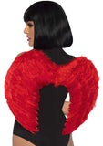 MARABOU TRIMMED FEATHER ANGEL WINGS (RED)
