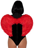 MARABOU TRIMMED FEATHER ANGEL WINGS (RED)