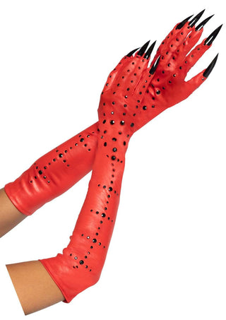 LEG AVENUE RHINESTONE CLAW GLOVES