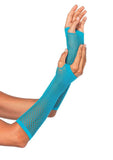 LEG AVENUE TRIANGLE NET FINGERLESS GLOVES O/S