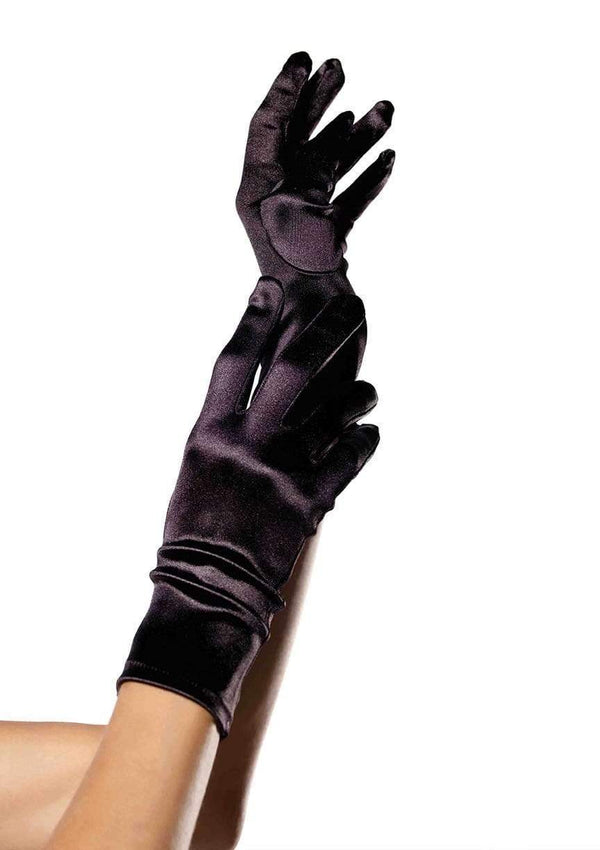 LEG avenue satin wrist length costume gloves
