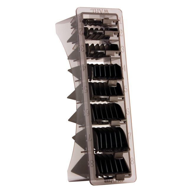 WAHL - Blistered 1-8 Cutting Guides - Black