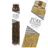 HAIR COUTURE PURE 9PCS CLIP WATER WAVE 22"