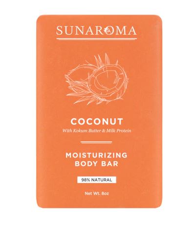 SUNAROMA SOAP BAR COCONUT 8OZ 17033