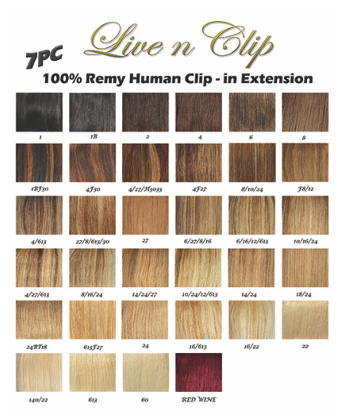A PLUS HUMAN REMY HAIR DUO CLIP EXTENSIONS