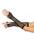 LEG AVENUE TRIANGLE NET FINGERLESS GLOVES O/S