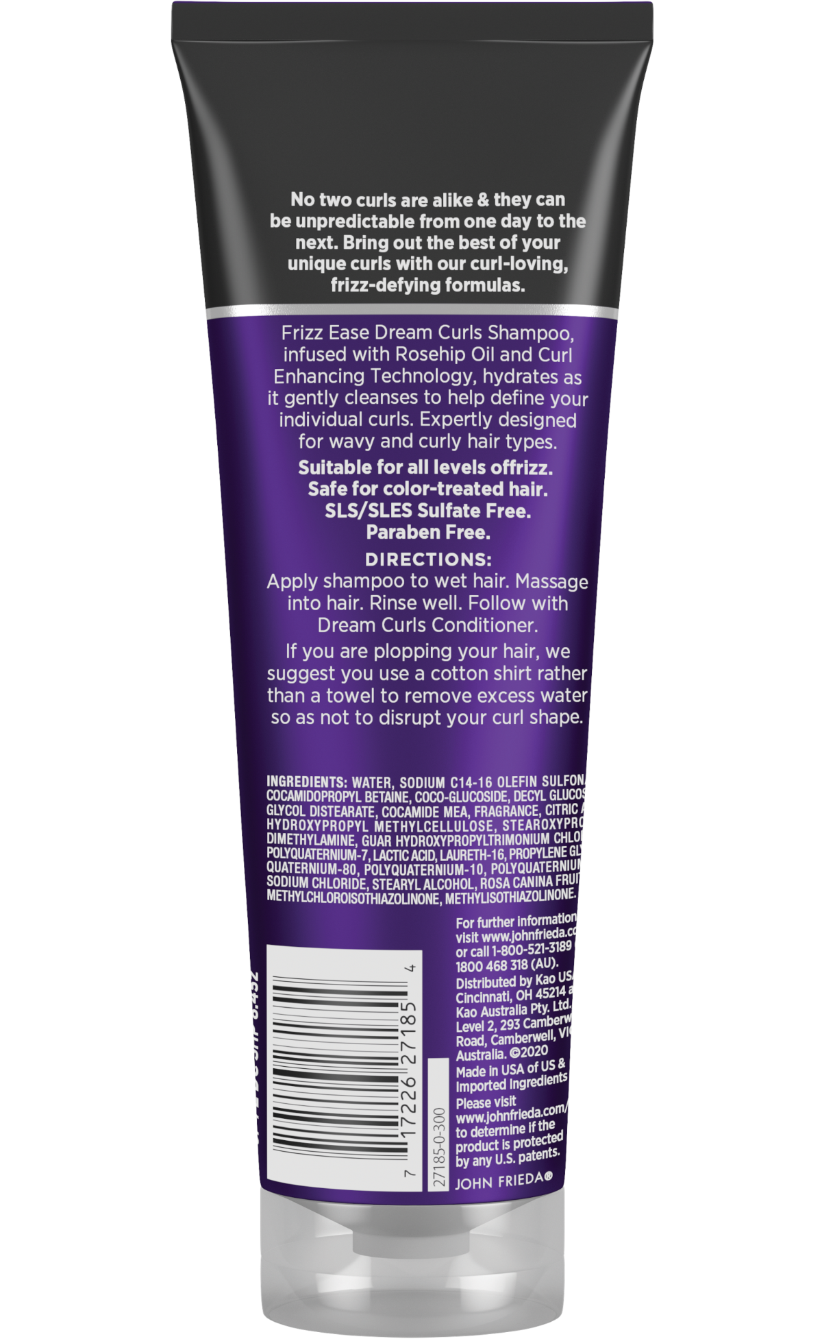 JOHN FRIEDA FRIZZ EASE DREAM CURLS SHAMPOO 8.45OZ