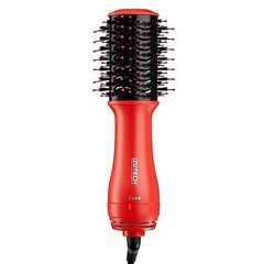 ISUTECH PORTABLE 2 IN 1 DRYER WITH VOLUMIZING BRUSH RED