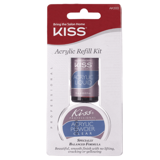 KISS ACRYLIC POWDER REFILL CLEAR KIT AK300