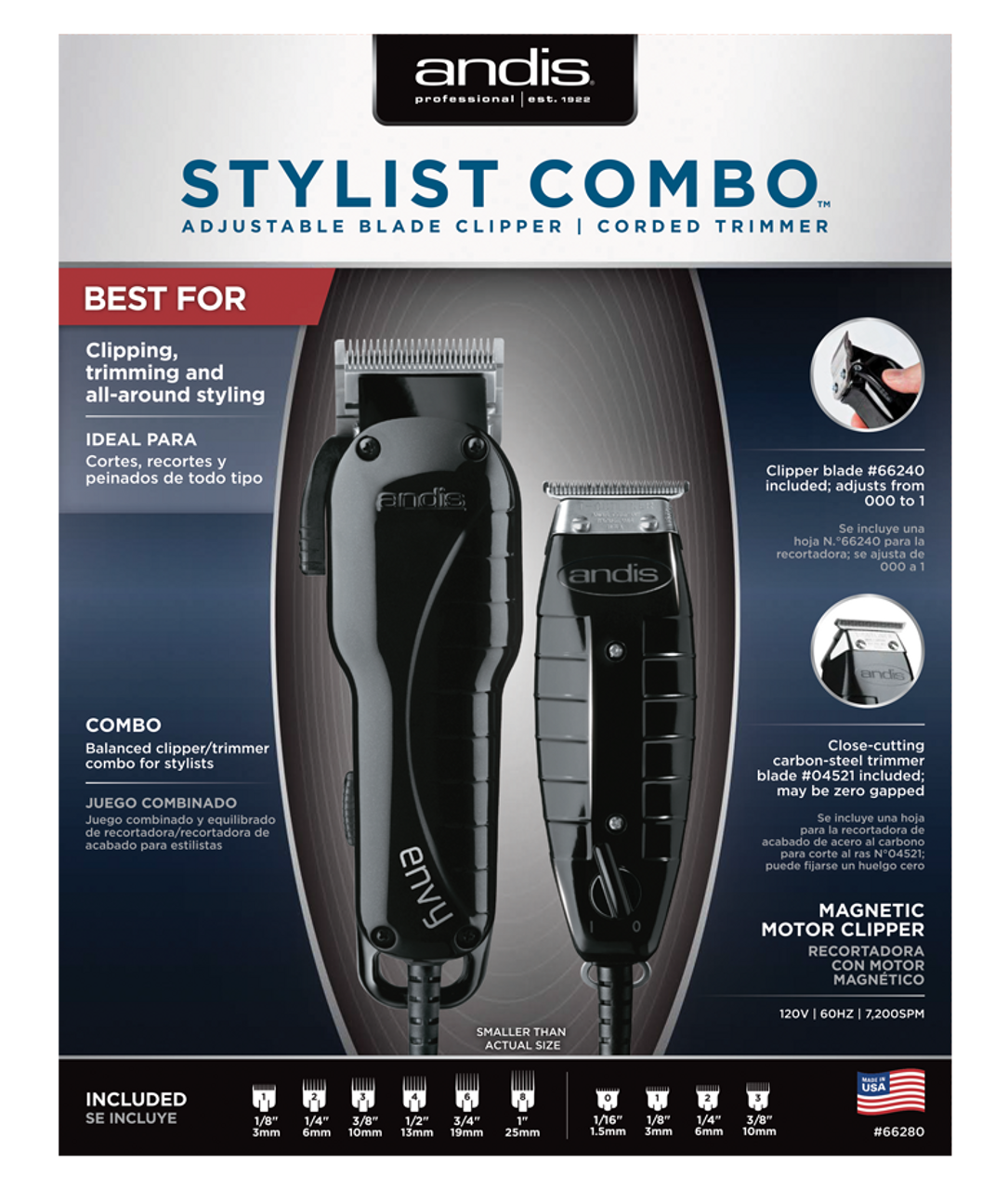 ANDIS STYLIST COMBO CLIPPER