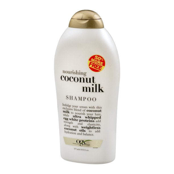 OGX SHAMPOO COCONUT MILK BONUS NOURISHING 19.5OZ