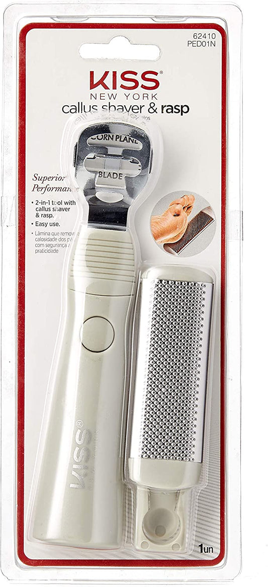KISS NEW YORK CALLUS SHAVER & RASP 62410 PED01N
