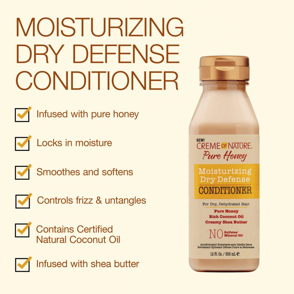 CREME OF NATURE MOISTURIZING DRY DEFENSE CONDITIONER 12OZ