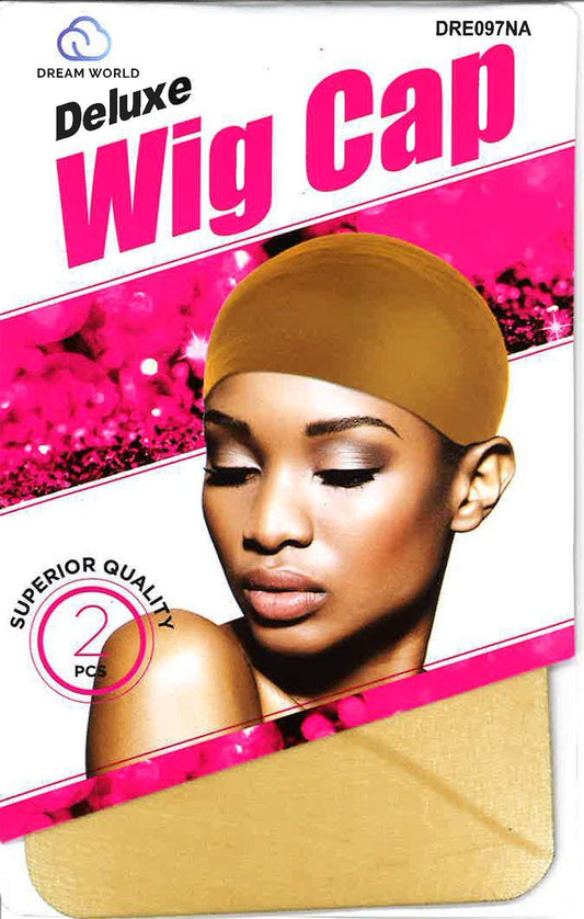 DREAM WORLD DELUXE WIG CAP NATURAL 2PCS DRE097NA