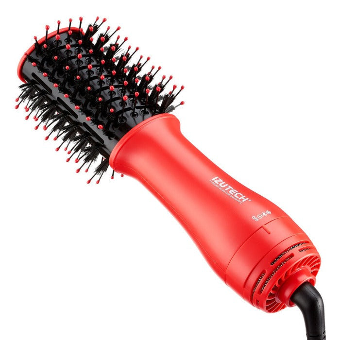 ISUTECH PORTABLE 2 IN 1 DRYER WITH VOLUMIZING BRUSH RED