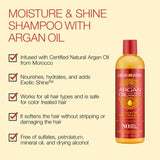 CREME OF NATURE SULFATE FREE MOISTURE & SHINE SHAMPOO 12OZ