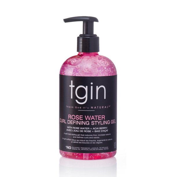 Tgin Rose Water Curl Defining Styling Gel 13oz