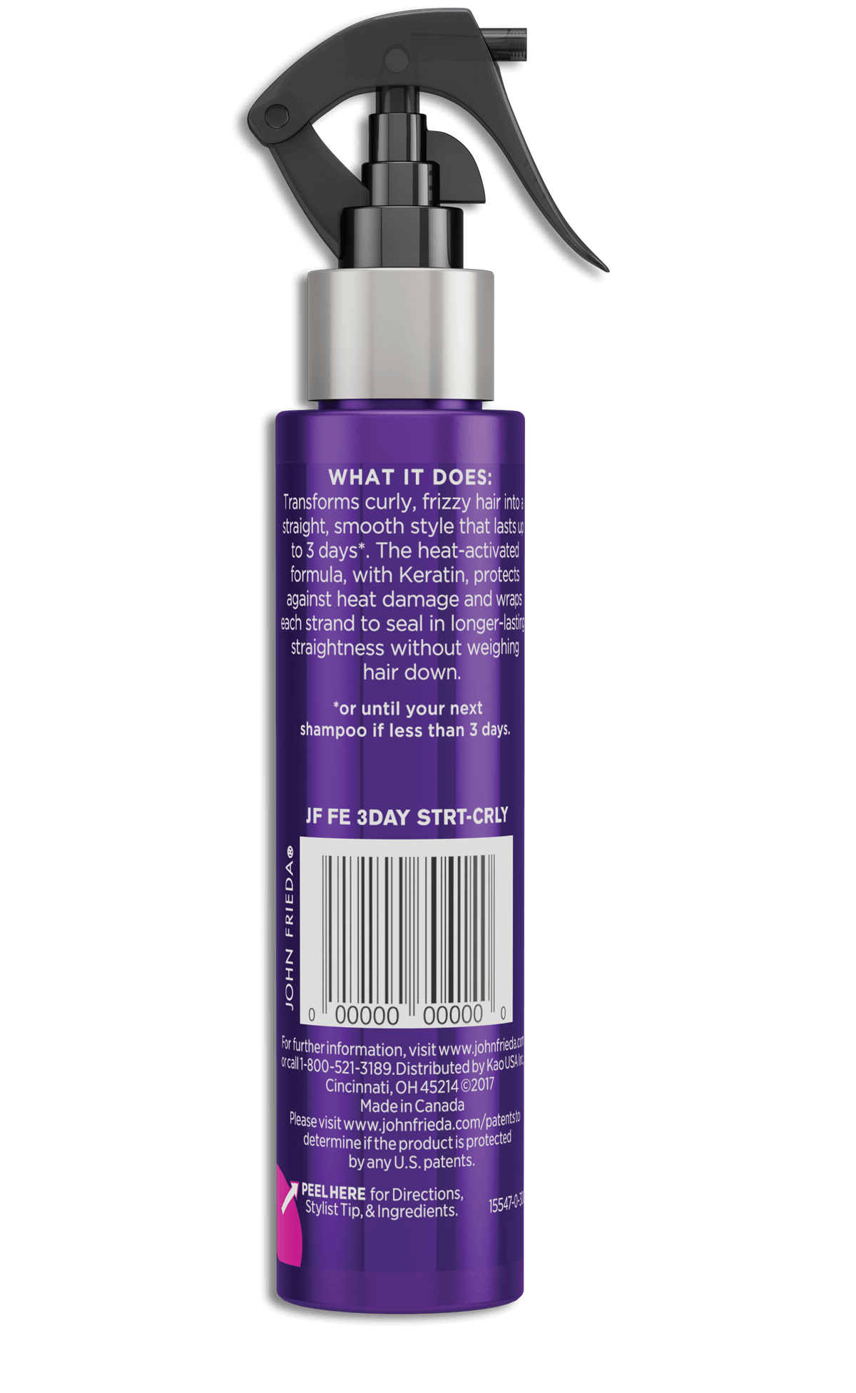 JOHN FRIEDA FRIZZ-EASE SPRAY 3DAY STRAIGHT FLAT IRON 3.5OZ