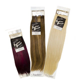 FASHION SOURCE HUMAN HAIR 7PC CLIP-IN EXTENSIONS 12"