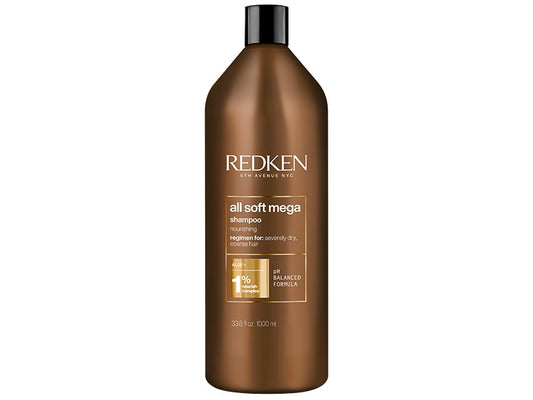 REDKEN ALL SOFT MEGA SHAMPOO 1 LITRE 33.8oz