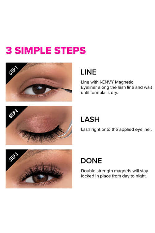I ENVY DOUBLE STRENGTH MAGNETIC EYELASH KPML05