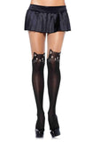 BLACK CAT SPANDEX OPAQUE PANTYHOSE