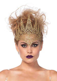 LEG AVENUE GLITTER DIE CUT FILIGREE ROYAL CROWN